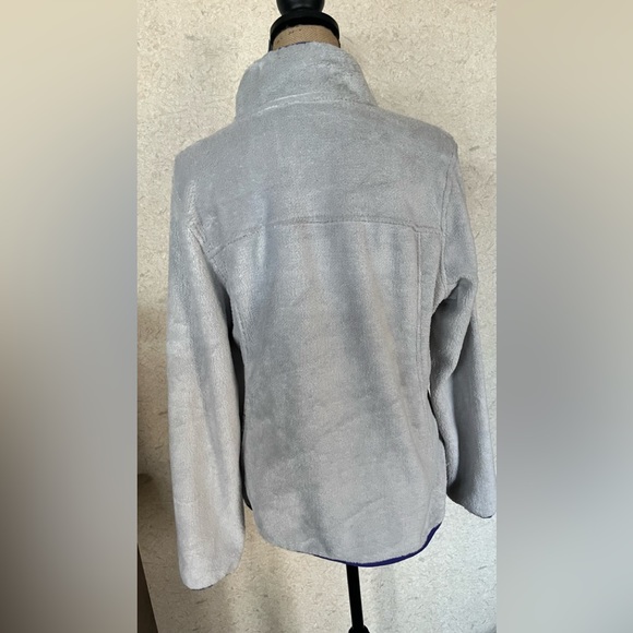 Free Country NWT Stone Grey with Purple Trim Pullover 1/4 Zip Size Large - Picture 2 of 8